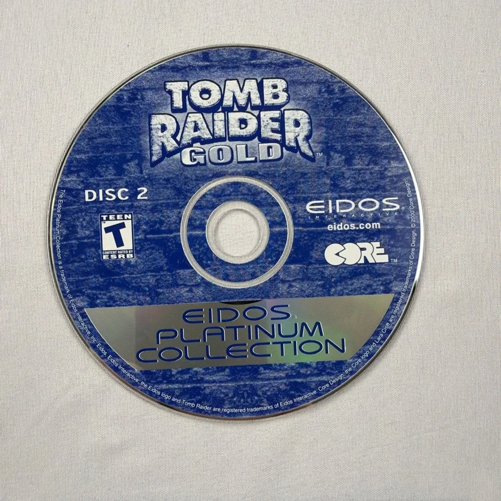 Tomb Raider Gold:Platinum Collection (PC, 1998) Bonus 4 New Levels, With Box